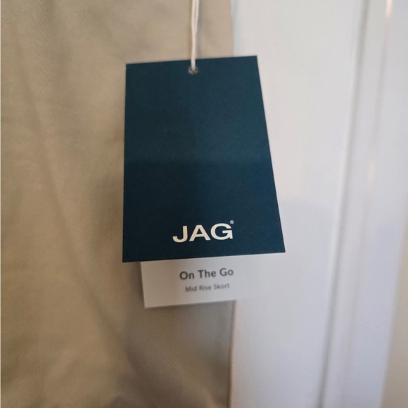 Jag Jeans On The Go Skort Taupe Size 16 NEW Plus 5 Pocket Style Stretch Waist - Picture 5 of 9